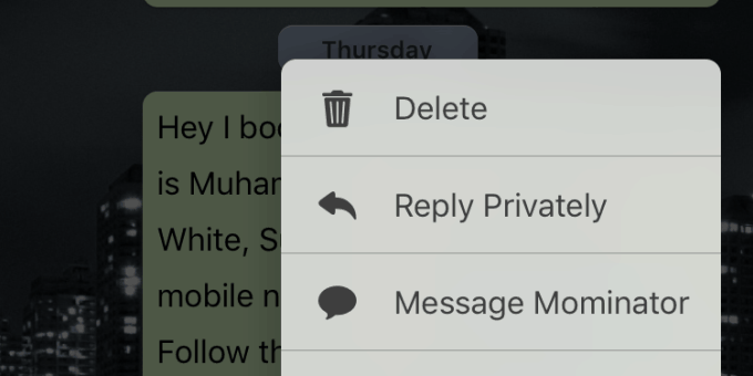 Private reply in WhatsApp group